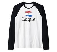 Luque City Country Paraguay Viaje Familiar Hombres Mujeres Camiseta Manga Raglan