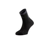 Lurbel Aitana Four - Calcetines con Amortiguación, Trail Running Unnisex, Transpirables y Antiolor, Ajuste Cómodo, Para carreras y Senderismo, Gran durabilidad. (L (42-44), Negro)