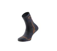 Lurbel Camino Four, Calcetín Sin costuras, Calcetín para caminar, Calcetines de senderismo, Transpirables, Calcetines Unisex. (XL - Gris/Naranja)