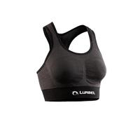 Lurbel Cristallo Bra, Sujetador Deportivo, Sujetador para Fitness, Top para Correr, Sujetador para Running, Sujetador para Correr, (FR/ES, Letras, M, Regular, Regular, Gris Oscuro)