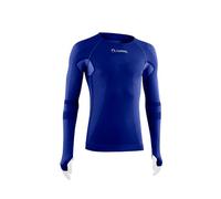Lurbel Cristallo Long Sleeves, Camiseta térmica, Primera Capa termorreguladora, Camiseta de Trekking, Transpirable, Anti-Olor. (M - Azul Royal)