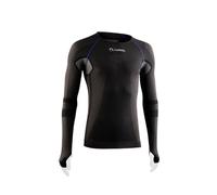 Lurbel Cristallo Long Sleeves, Camiseta térmica, Primera Capa termorreguladora, Camiseta de Trekking, Transpirable, Anti-Olor. (L - Marengo/Royal)