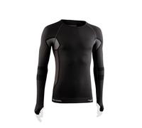 Lurbel Cristallo Neutral Long Sleeves, Camiseta termorreguladora, Primera Capa térmica, Camiseta para Trekking, Transpirable, Camiseta de Invierno. (XL - Marengo)