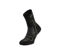 Lurbel Logan Five, Calcetines sin costuras, calcetines de trekking, calcetines Anti-ampollas, Anti-olor y transpirables. Unisex. (S - Black/sottobosco)