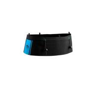 LURBEL Loop Two, cinturón portadorsales, cinturón de Trail, portabastones, Ajuste óptimo. Unisex. (Negro/Turquesa, 3)