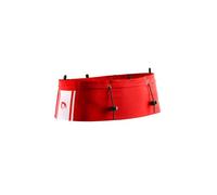 LURBEL Loop Two, cinturón portadorsales, cinturón de Trail, portabastones, Ajuste óptimo. Unisex. (Rojo/Blanco, 5)