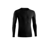 Lurbel Merino Lite Long Sleeves, Camiseta de Lana, Camiseta térmica, Camiseta Interior, Camiseta de managa Larga, Camiseta Ligera. Hombre (L - Negro)