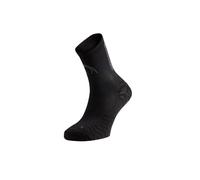Lurbel Pista Four - Calcetines frescos para Running, Calcetin sin costuras, Calcetines transpirables y Antiolor, Calcetín Alto para correr (L (42-44), Negro)