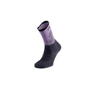 Lurbel Rise FLUX Five, Calcetines de trail running, calcetines transpirables, calcetin anti-ampollas, Unisex. (L, Lavanda/Gris Oscuro)
