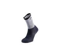 Lurbel Rise FLUX Five, Calcetines de trail running, calcetines transpirables, calcetin anti-ampollas, Unisex. (M, Gris Oscuro/Gris Hielo)
