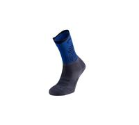 Lurbel Rise FLUX Five, Calcetines de trail running, calcetines transpirables, calcetin anti-ampollas, Unisex. (L, Azul Royal/Gris Oscuro)