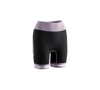 Lurbel Spirit Flux Shorts W, Mallas Cortas de Mujer, Shorts de Trail Running, Mallas Transpirables y Antibacterianas. (S, Negro/Lavanda)
