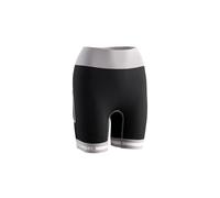 Lurbel Spirit Flux Shorts W, Mallas Cortas de Mujer, Shorts de Trail Running, Mallas Transpirables y Antibacterianas. (S, Negro/Gris Hielo)