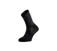 Lurbel Street Pro Five Compression - Calcetines de running compresivos unisex, Calcetín antiampollas y transpirables, Calcetines para larga distancia, para asfalto. (S - Pequeña, Negro/Azul)