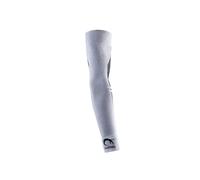 Lurbel Support, Manguitos compresivos, manguitos para correr, brazaletes para brazos, mangas para brazos, manguitos de trail, unisex (Gris Hielo, L)