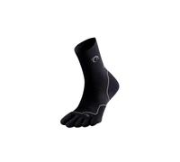 Lurbel Tierra Toe Four, Calcetín con separación de dedos, Calcetín para Trekking, Calcetines Trasnpirables, Calcetines sin costuras (XL - Negro/Gris Hielo)