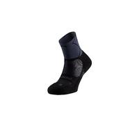 Lurbel Track Four, Calcetines de Trail Running, Calcetin Anti-Ampollas, Calcetin Transpirable y Anti-olor, Calcetines de correr. Unisex. (Black/Dark Grey, 42-44)