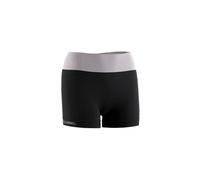 Lurbel Venus Lite Shorts W, Mallas Cortas de Mujer, Mallas de Running, Transpirables, Antibacterianas, Deportivas. (M - Negro/Gris Hielo)