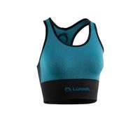 Lurbel Venus Top, Top Deportivo Femenino, para Fitness, para Correr. (S - Turquesa/Negro)