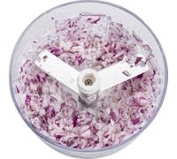 Lurch 10288 Chopper con cuerda de tracción, multi-picadora para cortar o triturar frutas, verduras, nueces, hierbas, etc., de plástico, blanco, negro, transparente
