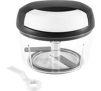 Lurch 10288 Chopper con cuerda de tracción, multi-picadora para cortar o triturar frutas, verduras, nueces, hierbas, etc., de plástico, blanco, negro, transparente