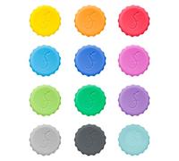 Lurch 210228 - Juego de chapas (12 colores, 100% silicona platino, sin bisfenol A)