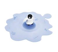 Lurch 210830 Mein Deckel Beach Arctic Summer Penguin, Glasabdeckung aus BPA-freie PremiumPlatinum Silikon, Ø 10,5cm