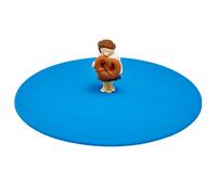 Lurch 210882 Mein Deckel Biergarten Biggi Bretzel, Glasabdeckung aus 100% BPA-freie PremiumPlatinum Silikon, Ø10,5 cm