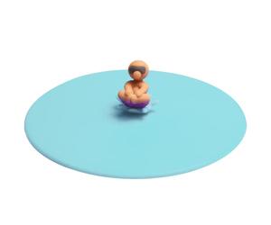 Lurch 210888 Mein Deckel Splash Bruno Bombe, Glasabdeckung aus 100% BPA-freie PremiumPlatinum, Ø 10,5 cm, Blau