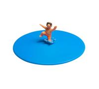 Lurch 210889 Mein Deckel Splash Freestyle - Cubierta de cristal de silicona platino 100% libre de BPA de alta calidad, diámetro de 10,5 cm, color azul