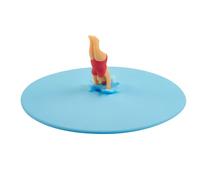 Lurch 210891 Mein Deckel Splash Girls Monika Mut - Tapa de cristal de silicona platino (10,5 cm de diámetro)