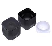 Lurch 240730 Ice Former Spheres - Máquina de hielo (100% silicona sin BPA, con tapa para 2 bolas grandes de hielo (diámetro de 6 cm), color negro