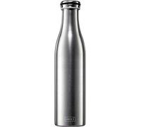 Lurch 240964 - Termo para bebidas frías y calientes (doble pared, acero inoxidable, 0,75 L), color plateado