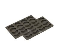 Lurch 565015 FlexiForm Kipferl 2 unidades / 2 moldes para 16 kipferl de silicona 100% libre de BPA
