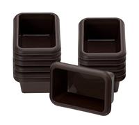Lurch 585078 FlexiForm Mini Batzen - Juego de 12 moldes para pan (100% silicona sin BPA, 9,1 x 5,6 cm), color marrón