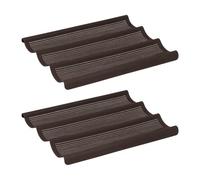 Lurch 585085 FlexiForm Baguette - Juego de 2 moldes de pan para 3 baguettes (36 cm), 100% silicona sin BPA, color marrón