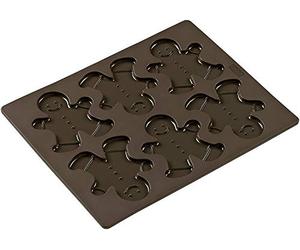 Lurch 65014 FlexiForm - Molde para Galletas con Forma de muñeco (30 x 24 cm), Color marrón