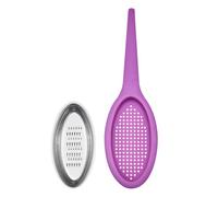 Lurch 70285 huevo de té con rallador de jengibre integrado silicona acero inoxidable grape