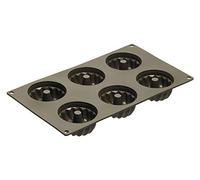 Lurch 85029 FlexiForm - Molde de Silicona para bizcochos Mini (6 Unidades), Color marrón