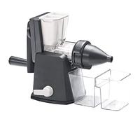 Lurch Base&Soul 200510 - Exprimidor manual en frío para hierba de trigo, verduras y frutas mediante manivela, color gris y blanco