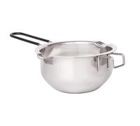 Lurch Cazo de acero inoxidable | Ideal para derretir chocolate, mantequilla, queso y más | Boquilla precisa | Con mango de silicona resistente al calor | Apto para lavavajillas