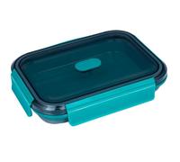 Lurch Fiambrera de silicona plegable up & down 1200 ml, color azul petróleo