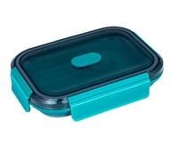 Lurch Fiambrera de silicona plegable up & down 800 ml azul petróleo