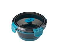 Lurch Fiambrera de silicona redonda de 400 ml, plegable, a prueba de fugas, para viajes