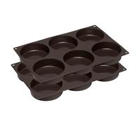 Lurch FlexiForm 585086 - Juego de 2 moldes de silicona para horno (8,5 cm), color marrón