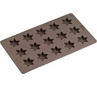 Lurch FlexiForm 65020 - Molde para Galletas (17 x 30 cm), diseño de Estrellas, Color marrón