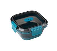 Lurch FLURCH - Fiambrera de silicona (500 ml, plegable y a prueba de fugas), color azul petróleo
