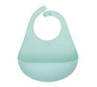 Lurch Little Babero infantil (silicona, tamaño ajustable), color verde
