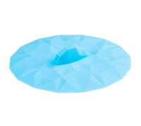 LURCH Mi tapa Diamond Aquamarine - Tapas de silicona únicas para vasos, sin BPA, aptas para lavavajillas, reutilizables, silicona