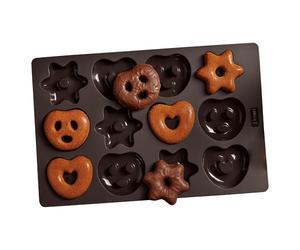 Lurch Mini molde de silicona para pretzels, corazones, estrellas, silicona antiadherente, con 15 años de garantía